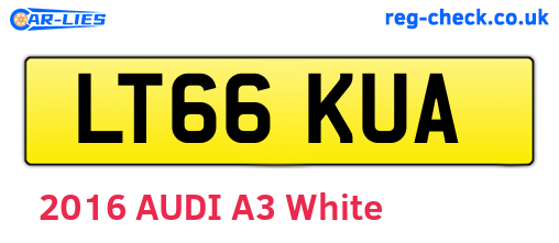 LT66KUA are the vehicle registration plates.