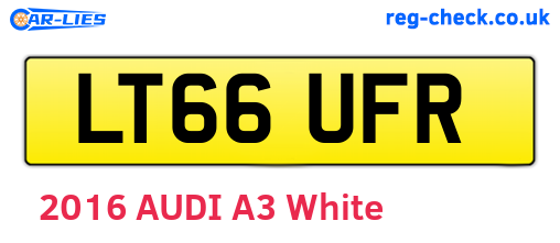 LT66UFR are the vehicle registration plates.