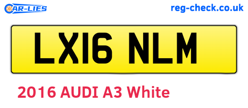 LX16NLM are the vehicle registration plates.