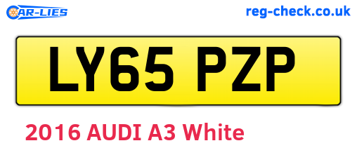 LY65PZP are the vehicle registration plates.