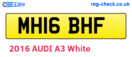 MH16BHF are the vehicle registration plates.
