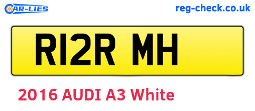 R12RMH are the vehicle registration plates.