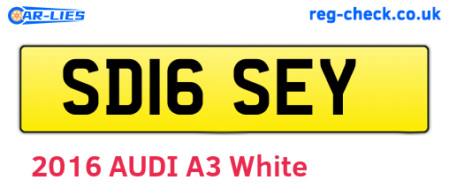 SD16SEY are the vehicle registration plates.