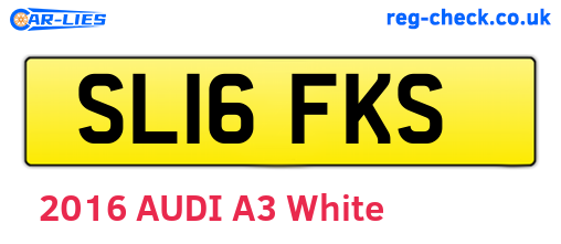 SL16FKS are the vehicle registration plates.