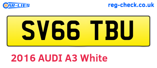 SV66TBU are the vehicle registration plates.