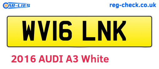 WV16LNK are the vehicle registration plates.
