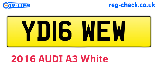 YD16WEW are the vehicle registration plates.