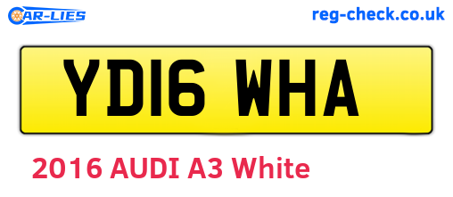 YD16WHA are the vehicle registration plates.