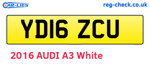 YD16ZCU are the vehicle registration plates.