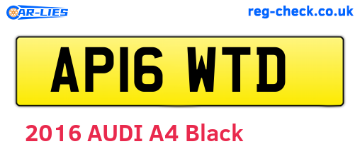 AP16WTD are the vehicle registration plates.