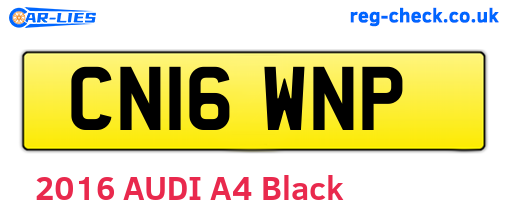 CN16WNP are the vehicle registration plates.