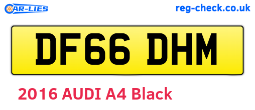 DF66DHM are the vehicle registration plates.
