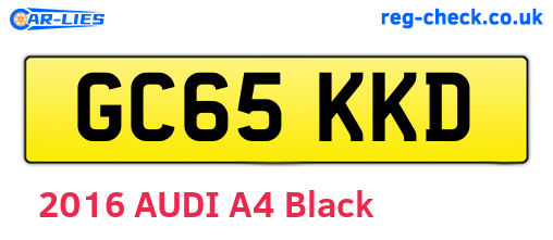 GC65KKD are the vehicle registration plates.