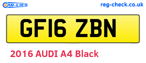 GF16ZBN are the vehicle registration plates.