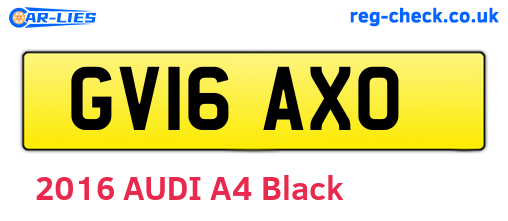 GV16AXO are the vehicle registration plates.