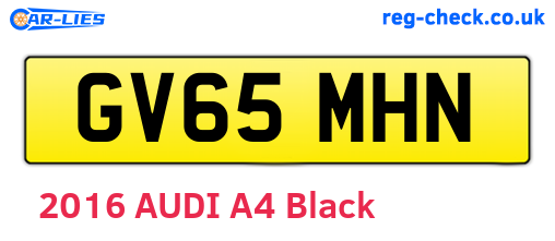 GV65MHN are the vehicle registration plates.