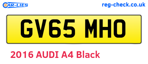 GV65MHO are the vehicle registration plates.