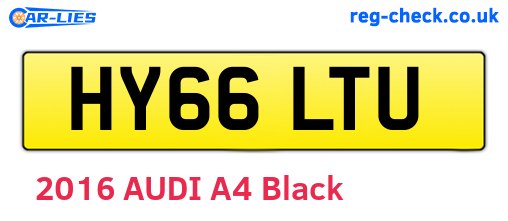HY66LTU are the vehicle registration plates.