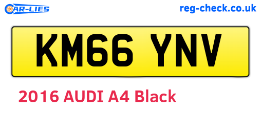 KM66YNV are the vehicle registration plates.