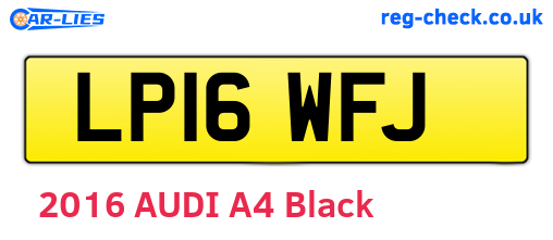 LP16WFJ are the vehicle registration plates.