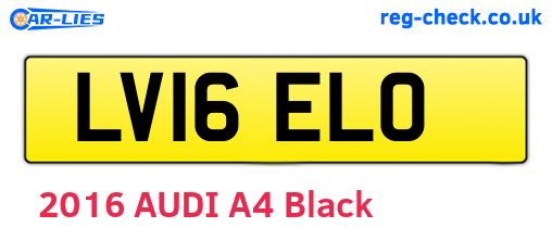 LV16ELO are the vehicle registration plates.