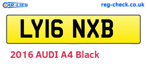 LY16NXB are the vehicle registration plates.