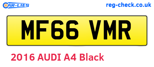 MF66VMR are the vehicle registration plates.