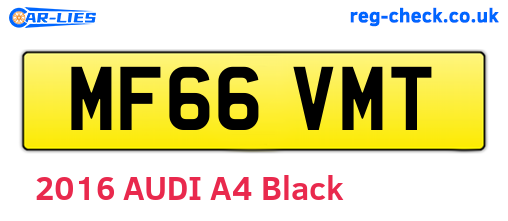 MF66VMT are the vehicle registration plates.