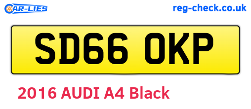 SD66OKP are the vehicle registration plates.