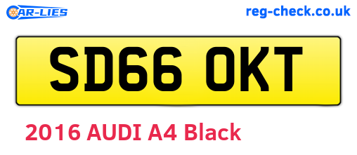 SD66OKT are the vehicle registration plates.