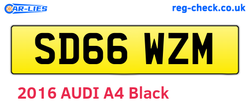 SD66WZM are the vehicle registration plates.