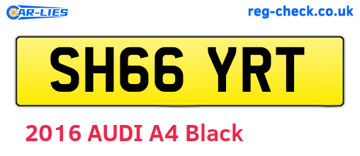 SH66YRT are the vehicle registration plates.