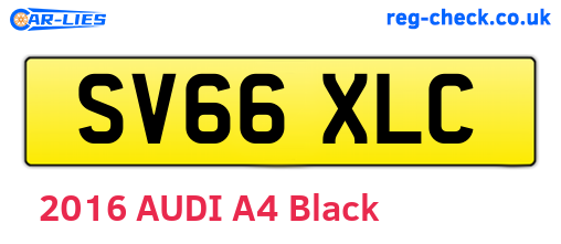 SV66XLC are the vehicle registration plates.