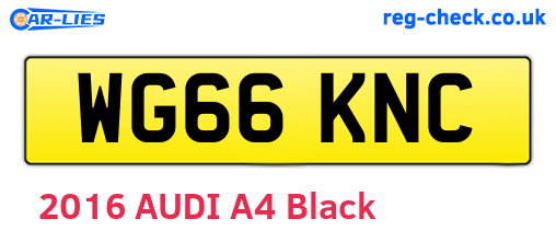 WG66KNC are the vehicle registration plates.