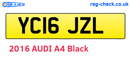 YC16JZL are the vehicle registration plates.