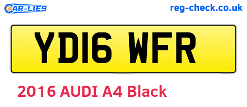 YD16WFR are the vehicle registration plates.