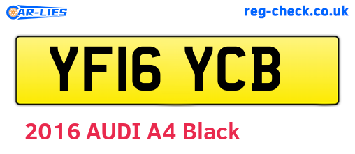 YF16YCB are the vehicle registration plates.