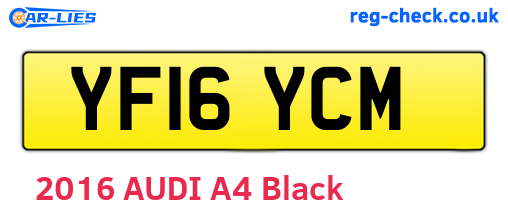 YF16YCM are the vehicle registration plates.