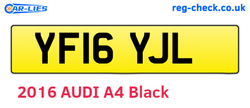 YF16YJL are the vehicle registration plates.