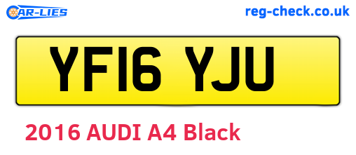 YF16YJU are the vehicle registration plates.