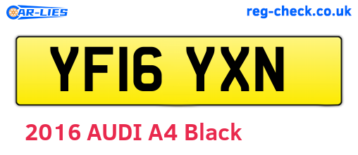 YF16YXN are the vehicle registration plates.