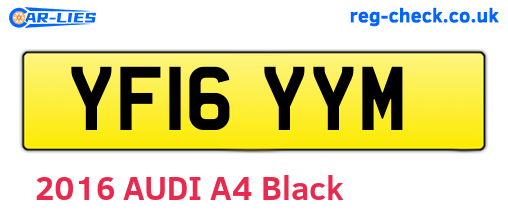 YF16YYM are the vehicle registration plates.