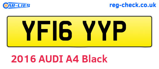 YF16YYP are the vehicle registration plates.