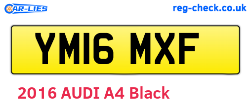 YM16MXF are the vehicle registration plates.
