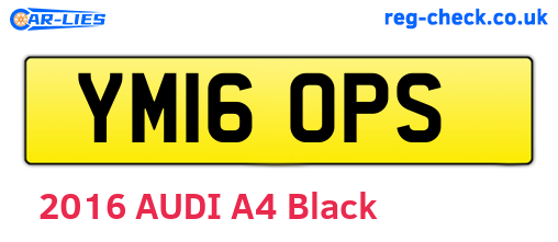 YM16OPS are the vehicle registration plates.