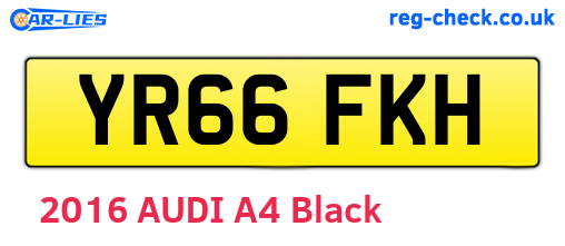 YR66FKH are the vehicle registration plates.