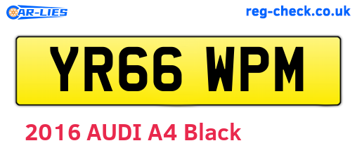 YR66WPM are the vehicle registration plates.