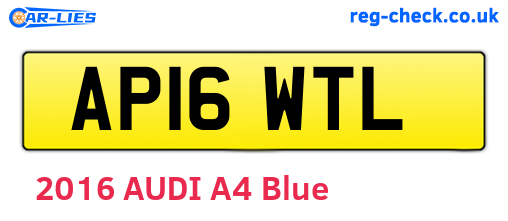 AP16WTL are the vehicle registration plates.