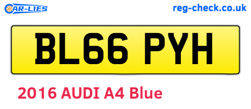 BL66PYH are the vehicle registration plates.