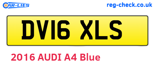 DV16XLS are the vehicle registration plates.